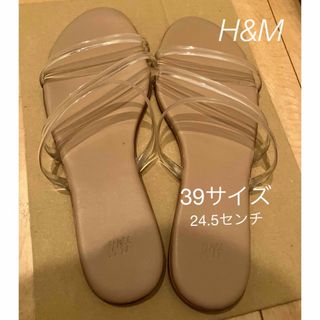 エイチアンドエイチ(H&H)のH&M 39 透明　サンダル　(サンダル)