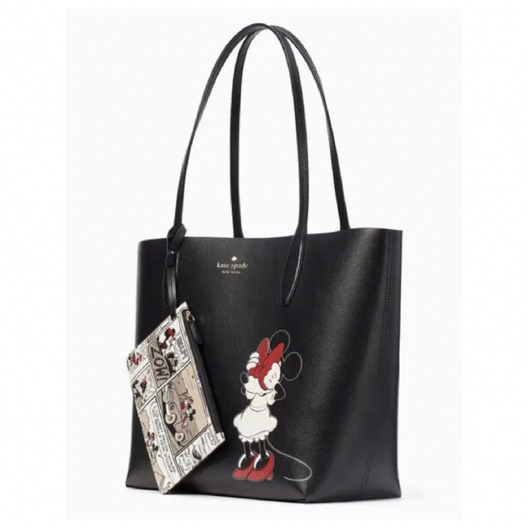 KateSpade ×Disney ミニー トートバッグ ポーチ付 リバーシブル