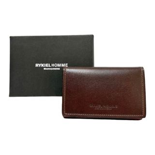 リキエルオム(RYKIEL HOMME)の新品❗️リキエルオム フレンチカーフ&牛革 名刺入れ 定期入れ カードケース(名刺入れ/定期入れ)