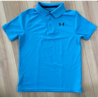 アンダーアーマー(UNDER ARMOUR)の【Under Armour】ポロシャツ 半袖 ブルー M 150 キッズ(Tシャツ/カットソー)