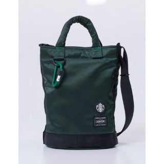 ポーター(PORTER)のPORTER STARBUCKS Coffee Bean Bag S グリーン (ショルダーバッグ)