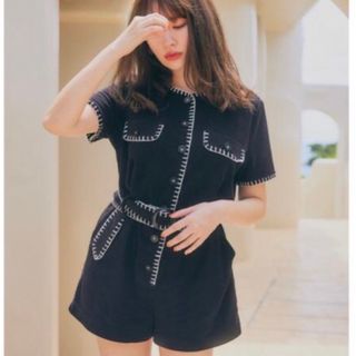 ハーリップトゥ(Her lip to)のherlipto summertime romper(オールインワン)