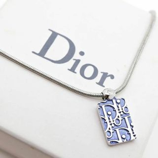 ディオール(Christian Dior) ネックレス(ブルー・ネイビー/青色系)の