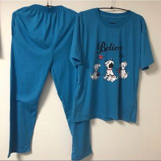 ディズニー(Disney)の101匹わんちゃん 青 セットアップ ルームウェア(ルームウェア)