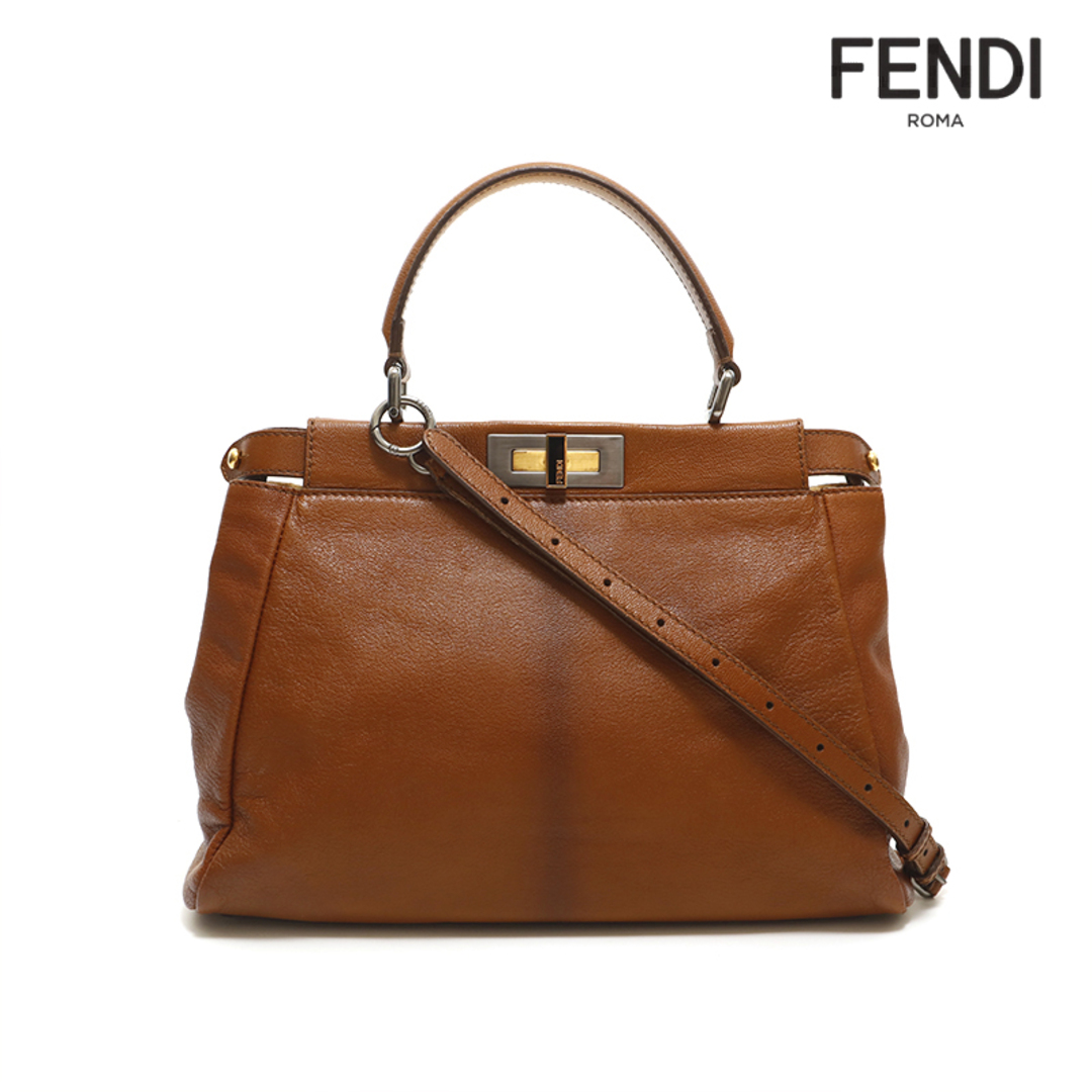 フェンディ FENDI ピーカブー レザー ハンドバッグ