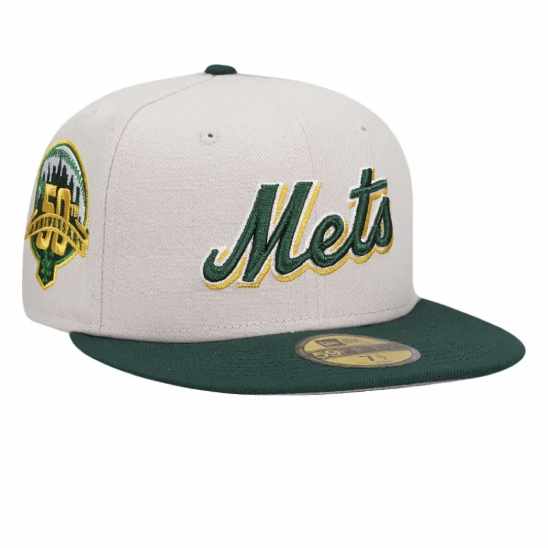 【激レア】NEW ERA メッツ 50周年 クリーム × 緑 ツートンMLB