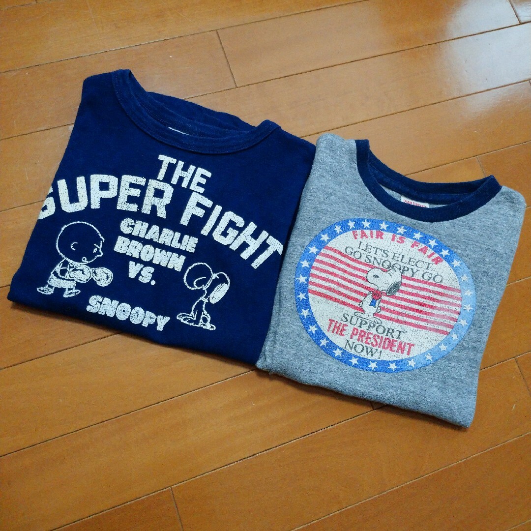 DENIM DUNGAREE - デニムダンガリー☆スヌーピーTシャツセット 130の