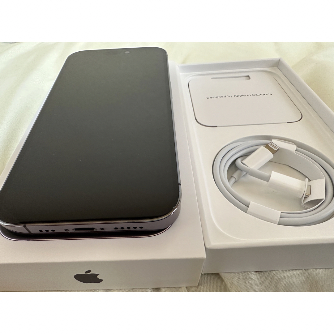 iPhone 14 Pro 128GB ディープパープル 美品 SIMフリーの通販 by くろ