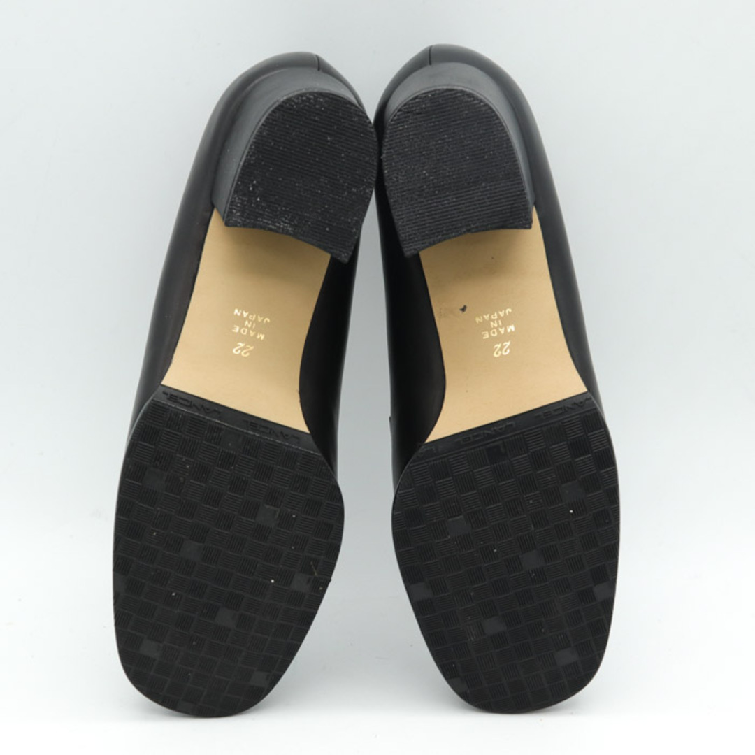 LANCEL(ランセル)のランセル ローファーパンプス スクエアトゥ 本革レザー 日本製 ブランド シューズ 靴 黒 レディース 22cmサイズ ブラック LANCEL レディースの靴/シューズ(ハイヒール/パンプス)の商品写真