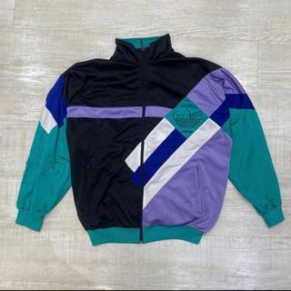 アディダス(adidas)の80's vintage adidas 銀ロゴ ジャージ トラック ジャケット(ジャージ)