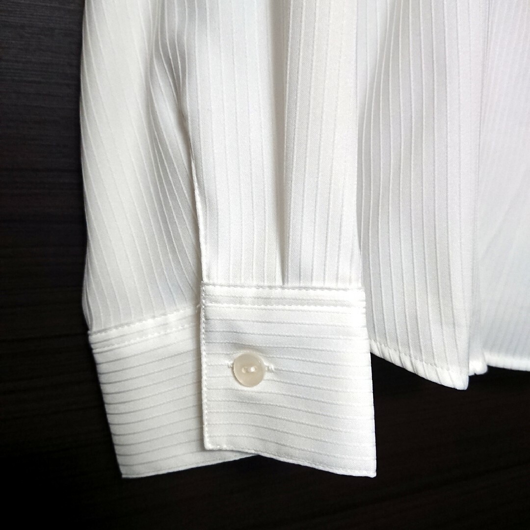 AEON(イオン)のあって困らない白ワイシャツ レディース レディースのトップス(シャツ/ブラウス(長袖/七分))の商品写真
