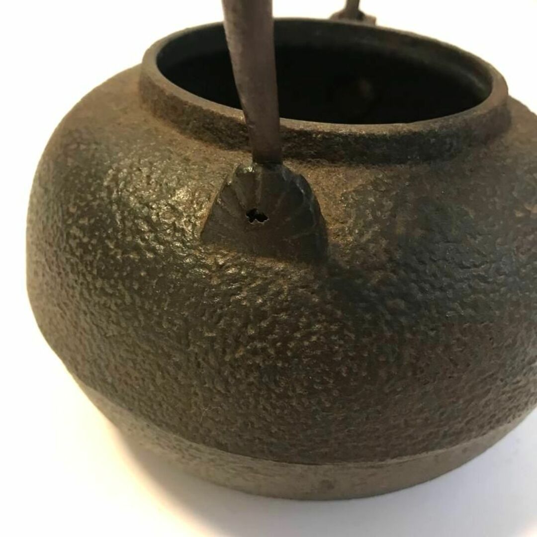 煎茶道具 鉄瓶 銅製蓋 辰敏 (窯師 橋本辰敏) 茶道具-