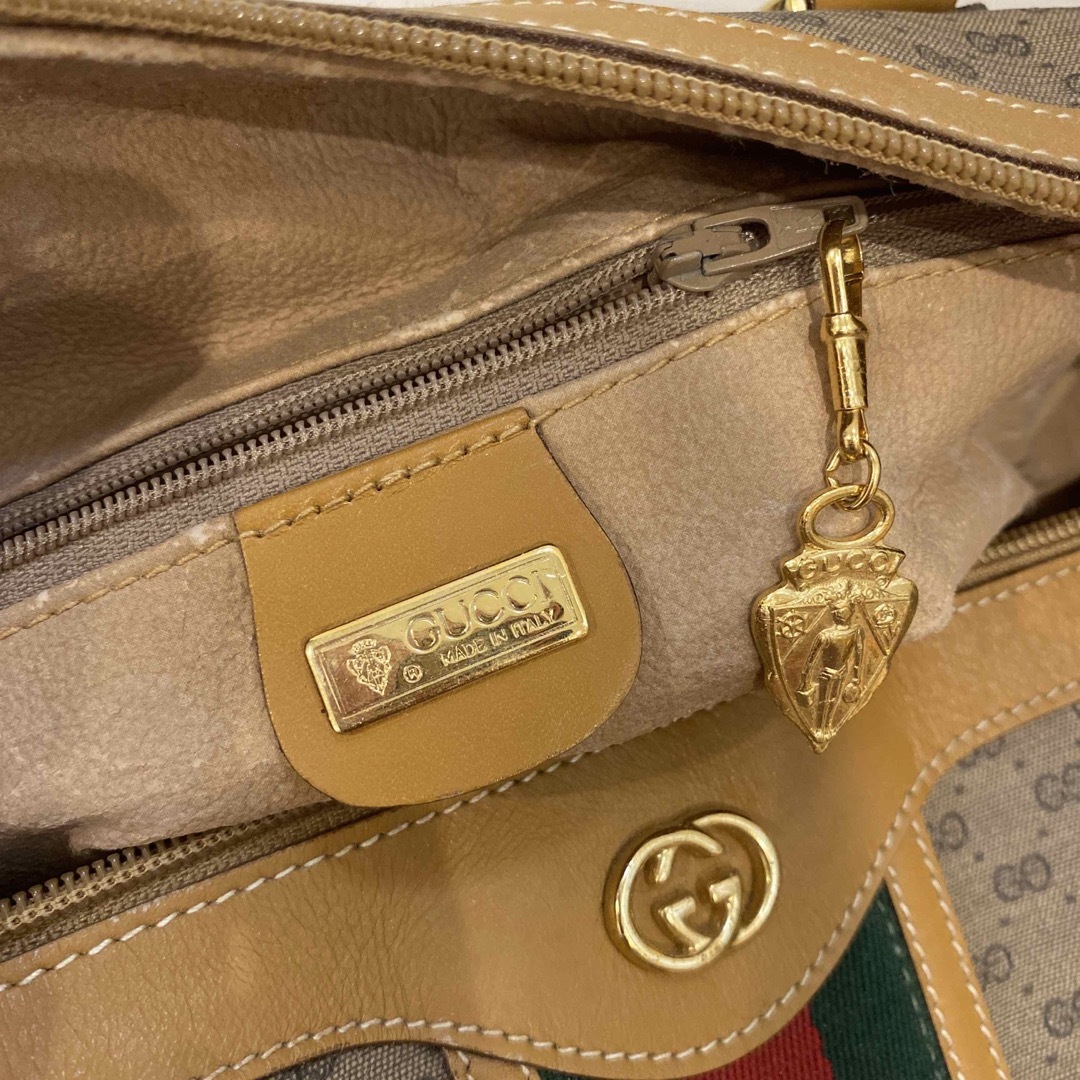 美品!☆GUCCI☆ オールドグッチ シェリーライン ミニボストンバック
