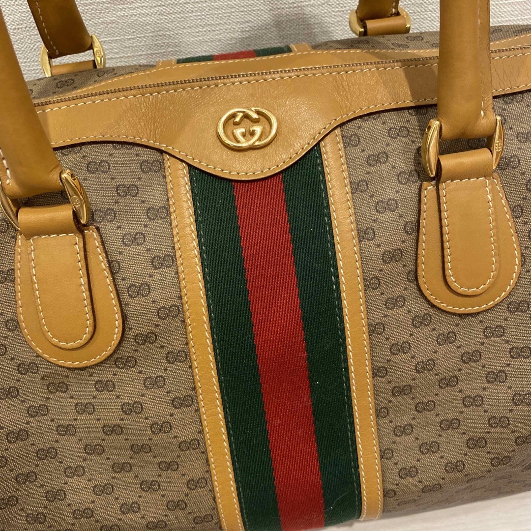 Gucci(グッチ)の美品！☆GUCCI☆ オールドグッチ シェリーライン ミニボストンバック レディースのバッグ(ボストンバッグ)の商品写真