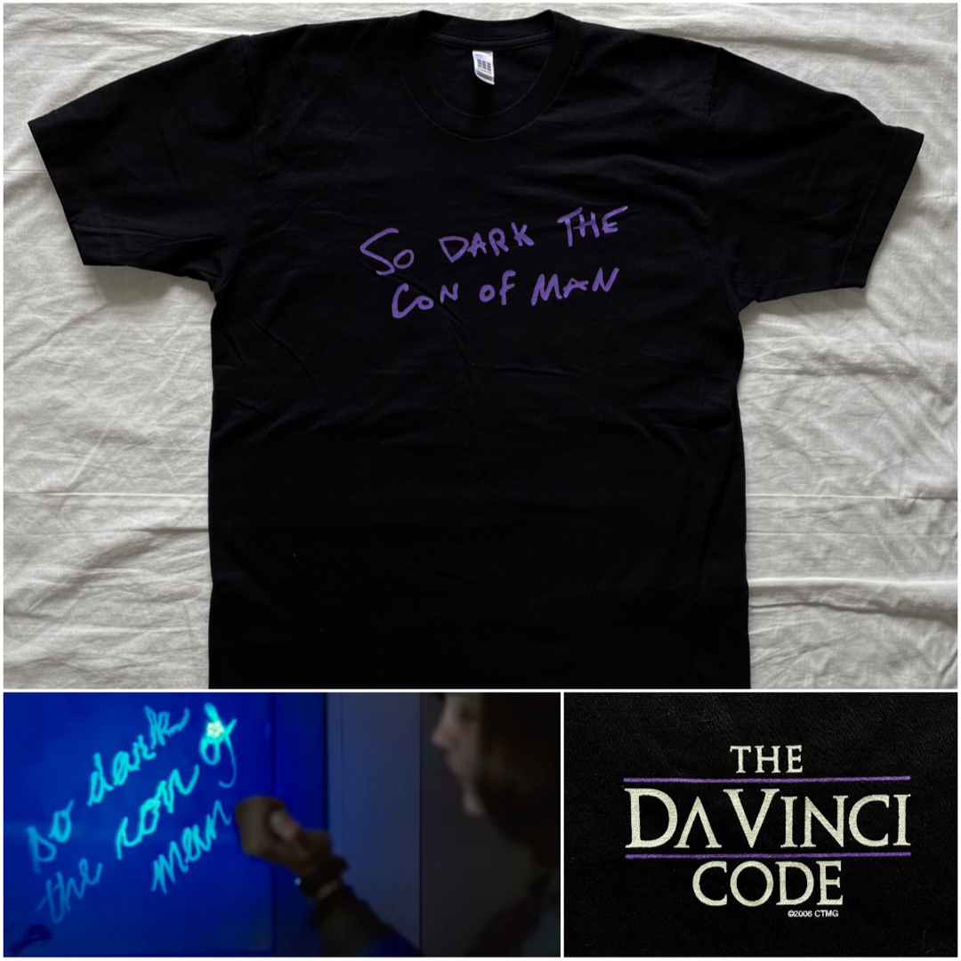 未着用 ダビンチコード SO DARK THE CON OF MAN Tシャツ