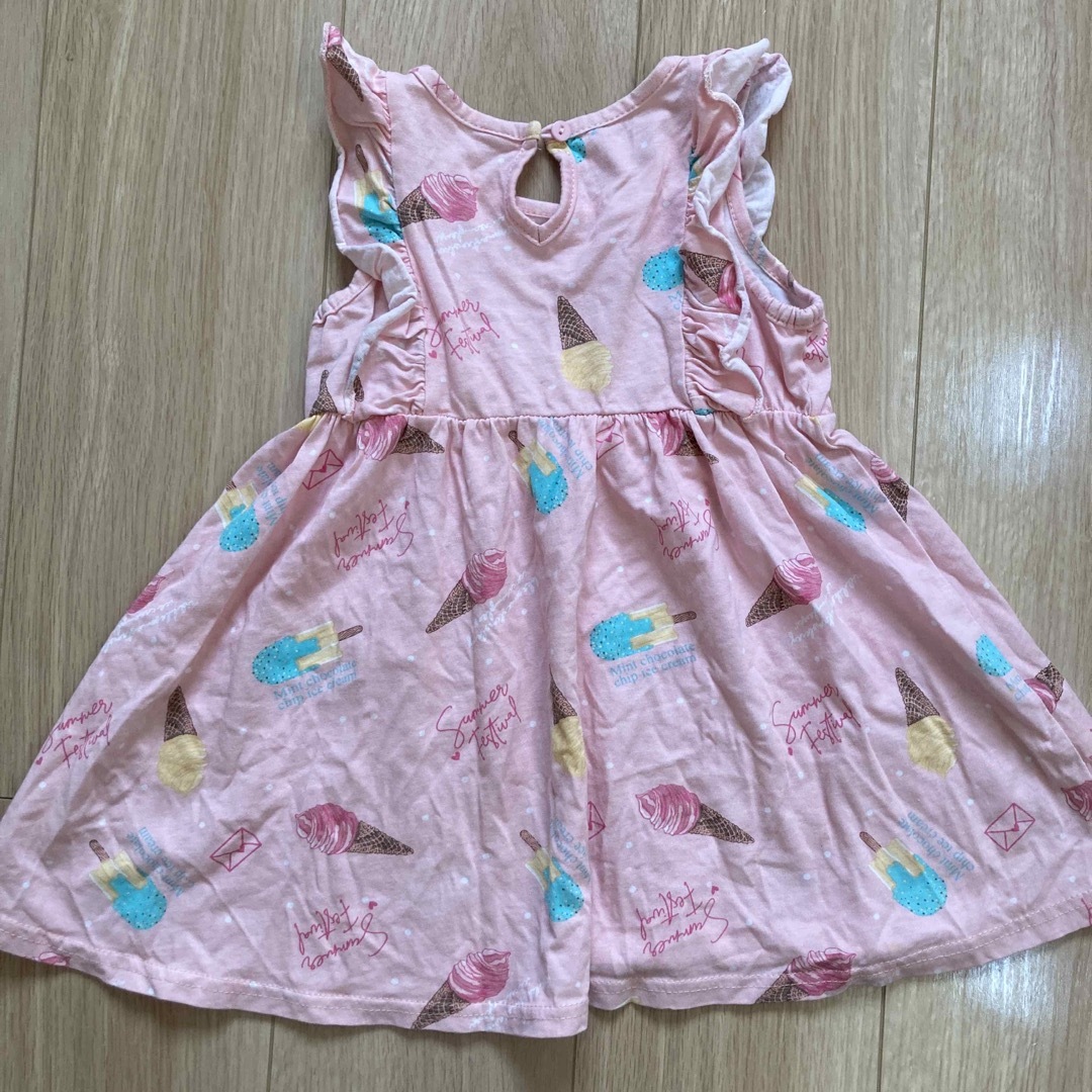 100サイズ　ワンピース　アリエル　ディズニー　ピンク キッズ/ベビー/マタニティのキッズ服女の子用(90cm~)(ワンピース)の商品写真