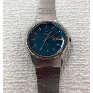 SEIKO 3803-7080 QT QUARTZ カットガラス青ブルー