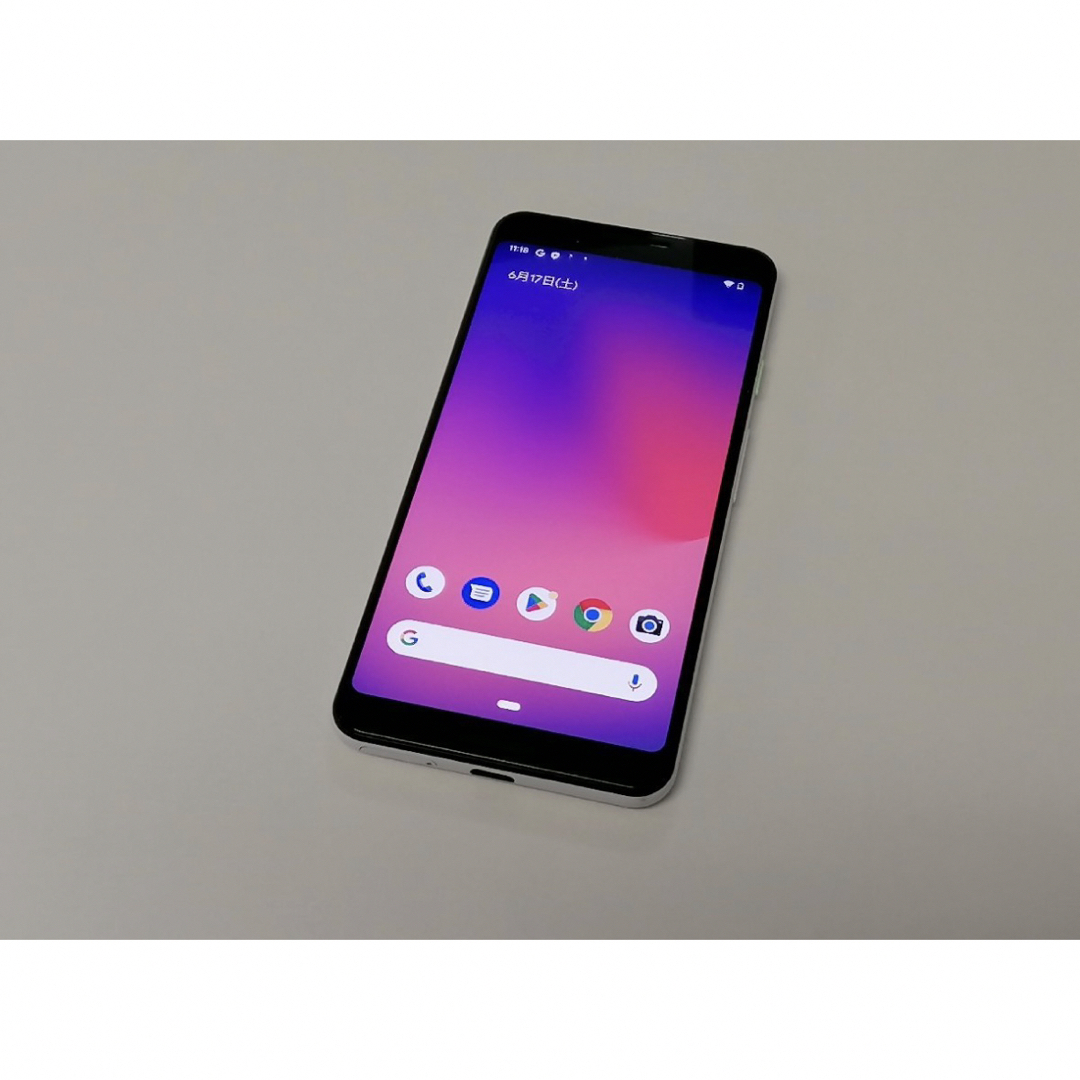 SIMロック解除済みGoogle Pixel 3 128GB ホワイトスマホ