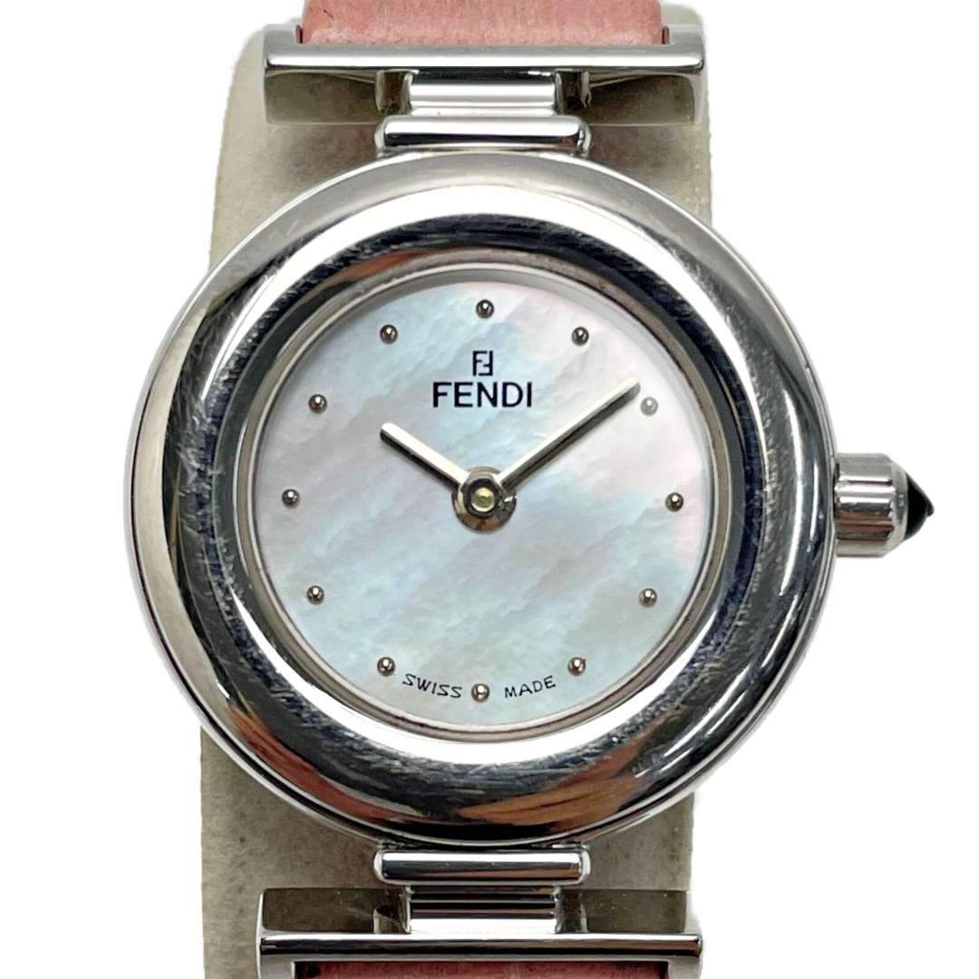 腕時計☆☆FENDI フェンディ シェル文字盤 ラウンドフェイス F37244D-370L クォーツ レディース 腕時計