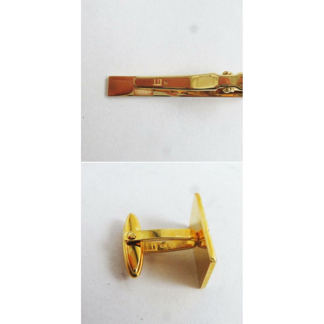 美品○dunhill ダンヒル ストライプ柄 ガスライター/カフスボタン