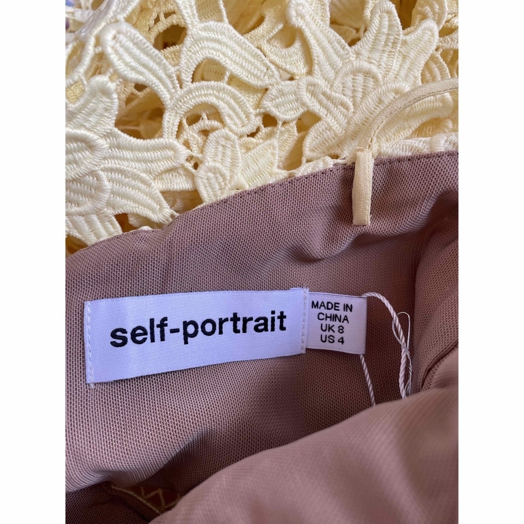 SELF PORTRAIT - 新品self-portrait セルフポートレイト黄色ワンピース