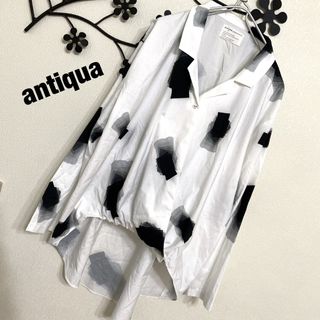 アンティカ(antiqua)のアンティカ antiqua スクエアグラデーション柄 ラップブラウス(シャツ/ブラウス(長袖/七分))