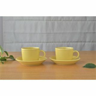 iittala/イッタ●ティーマ●イエロー●コーヒーカップ&ソーサー2客セット②