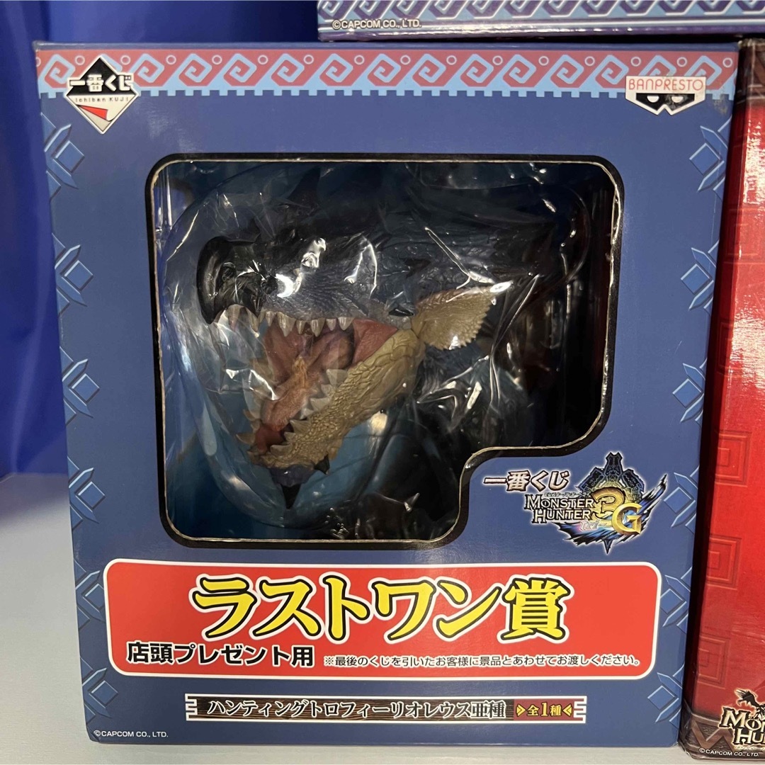 BANPRESTO(バンプレスト)の一番くじ　モンスターハンター　ハンティングトロフィー　3種セット エンタメ/ホビーのフィギュア(ゲームキャラクター)の商品写真