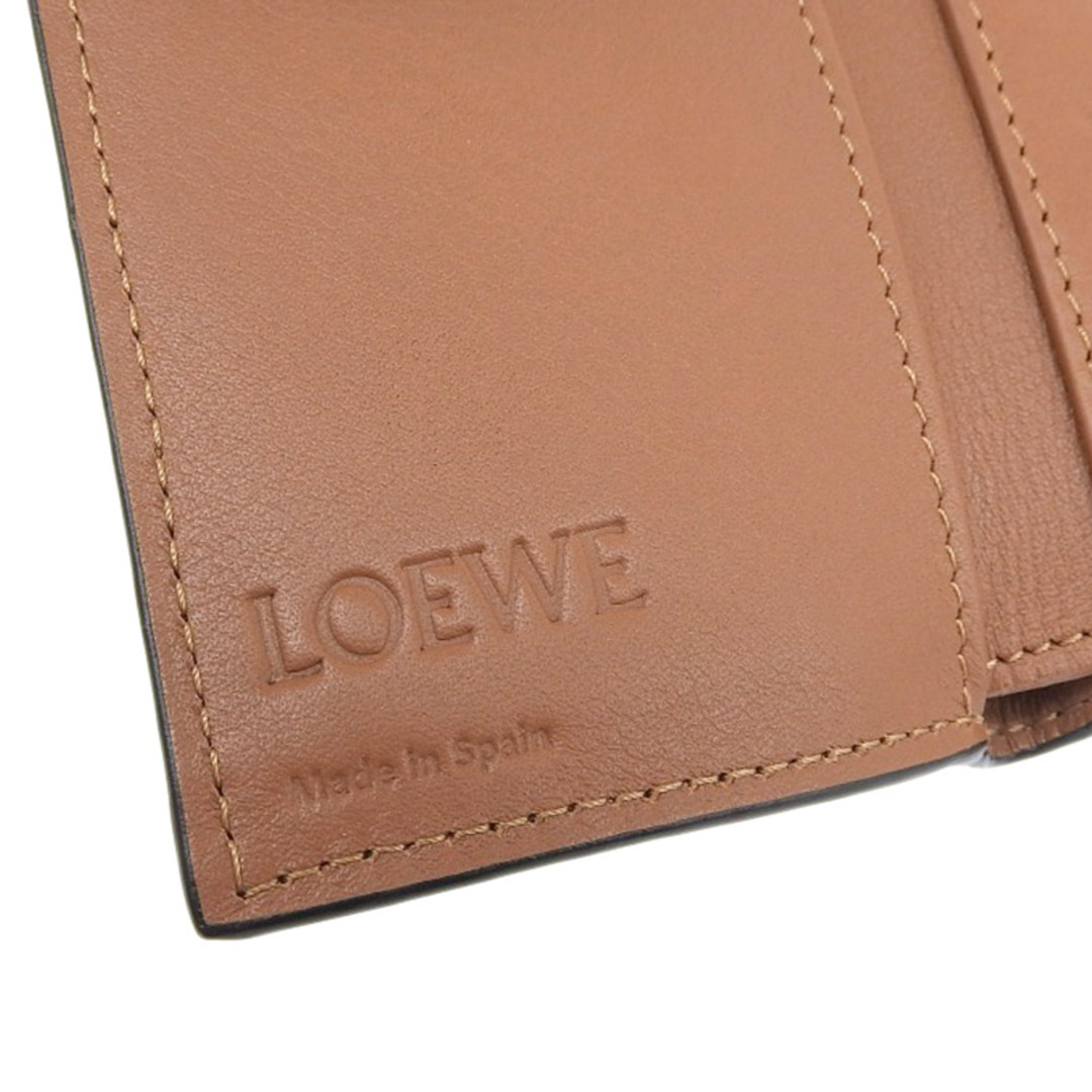 other(アザー)のロエベ LOEWE アナグラム トライフォールド ウォレット コンパクトウォレット 三つ折り財布 レザー タン C821TR2X02 中古 新入荷 OBB0503 レディースのファッション小物(財布)の商品写真