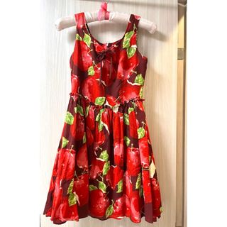 ミルク(MILK)のMILK アップルポイズンdress ワイン×レッドアップル(ミニワンピース)