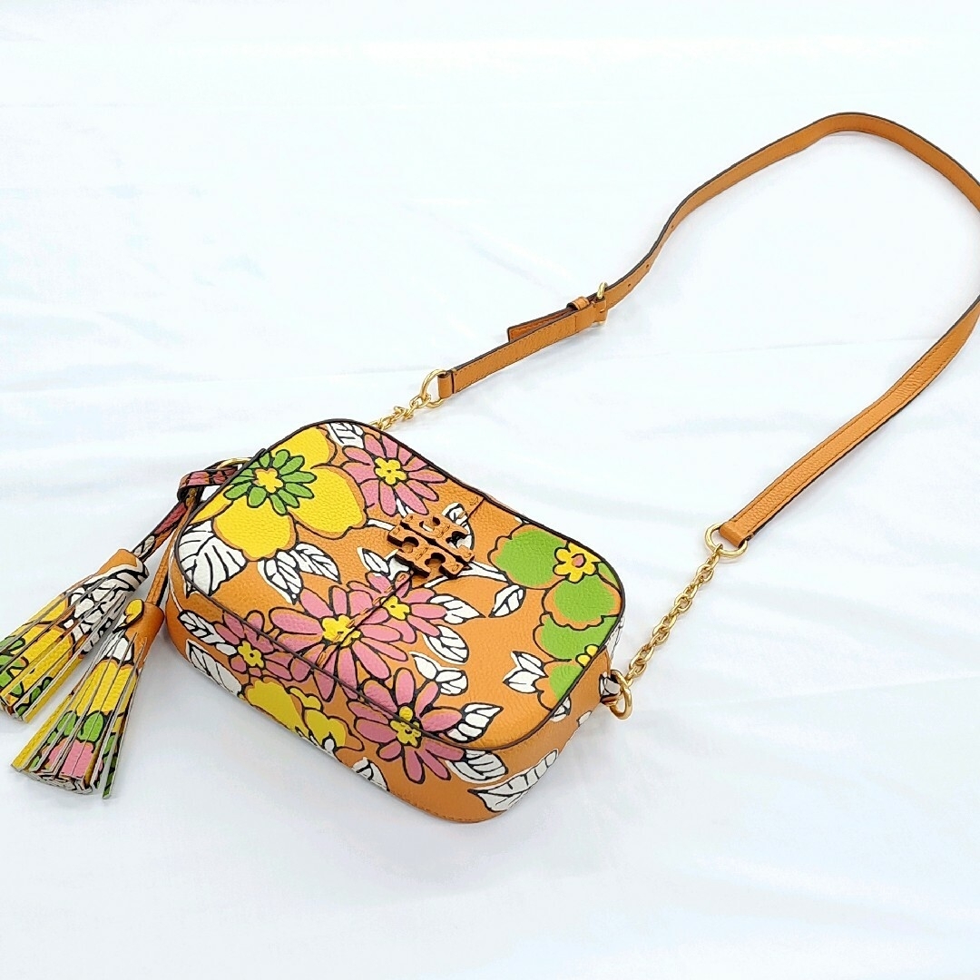 トリーバーチ TORY BURCH ショルダーバッグ レザーチェーン 花柄