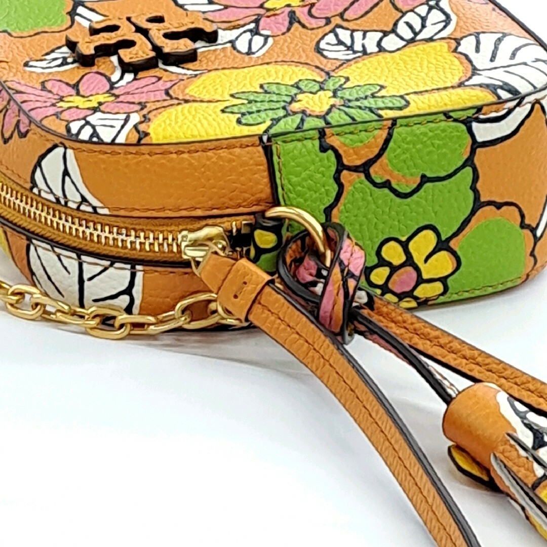 トリーバーチ TORY BURCH ショルダーバッグ レザーチェーン 花柄