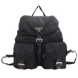 プラダ(PRADA)のプラダ PRADA リッュクサック バックパック ナイロン レザー ブラック 中古 新入荷 OB1486(リュック/バックパック)