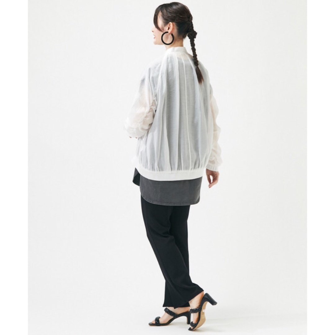 Soffitto 23SS シアー袖ギャザーブルゾン | www.bonitaexclusive.com