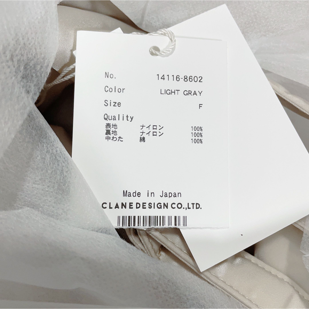 RAMIDUS×CLANE ROUND HAND BAG Light grey 販売代理店 レディース