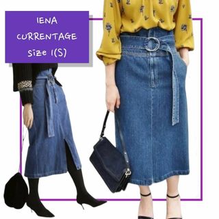 IENA  CURRENTAGE ハイウエストデニムスカート