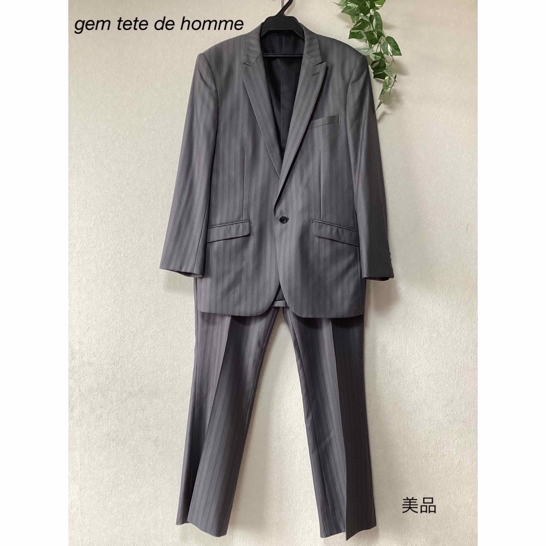 【極美品】gem Tete Homme × REDA セットアップスーツ　伊製