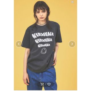 グッドロックスピード(GOOD ROCK SPEED)の新品・タグ付き【グッドロックスピード】ニルヴァーナ ロゴＴシャツ  Lサイズ(Tシャツ(半袖/袖なし))