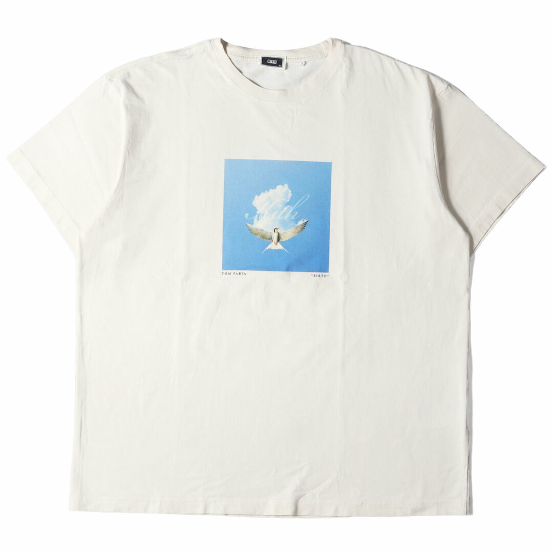 KITH NYC キス ニューヨークシティー Tシャツ サイズ:XL TOM FABIA フォトプリント グラフィック クルーネック 半袖 エクリュ トップス カットソー カジュアル ブランド ストリート シンプル【メンズ】【美品】