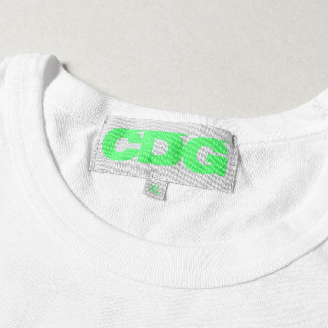COMME des GARCONS コムデギャルソン Tシャツ サイズ:XL 18SS Anti Social Social Club CDG コラボ マルチロゴ 半袖 ホワイト 白 トップス カットソー ブランド カジュアル【メンズ】【中古】【美品】