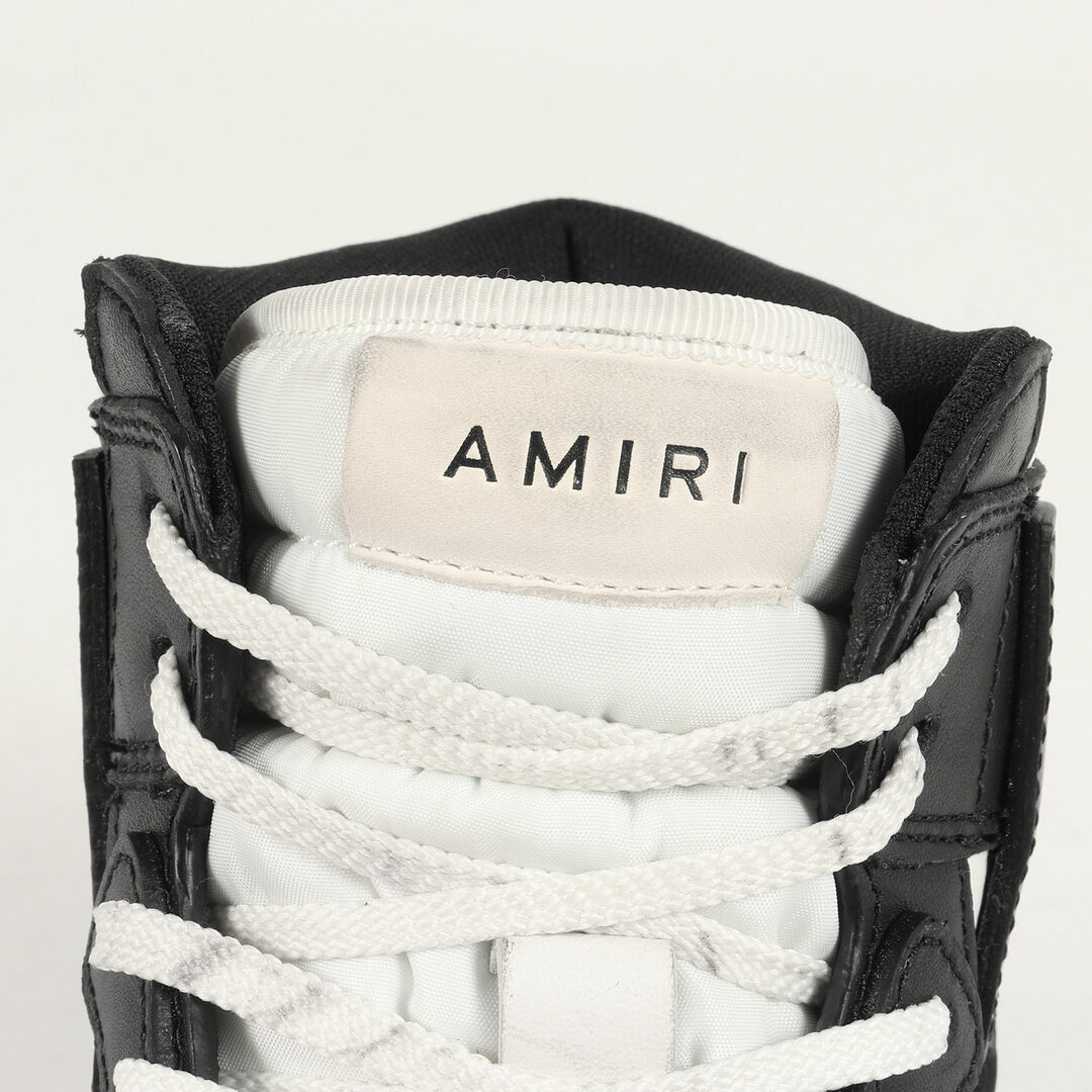 Amiri アミリ スケルトップ ハイ スニーカー 42 27cm 品質満点 メンズ アミリ AMIRI ハイ 白色 ホワイト スニーカー