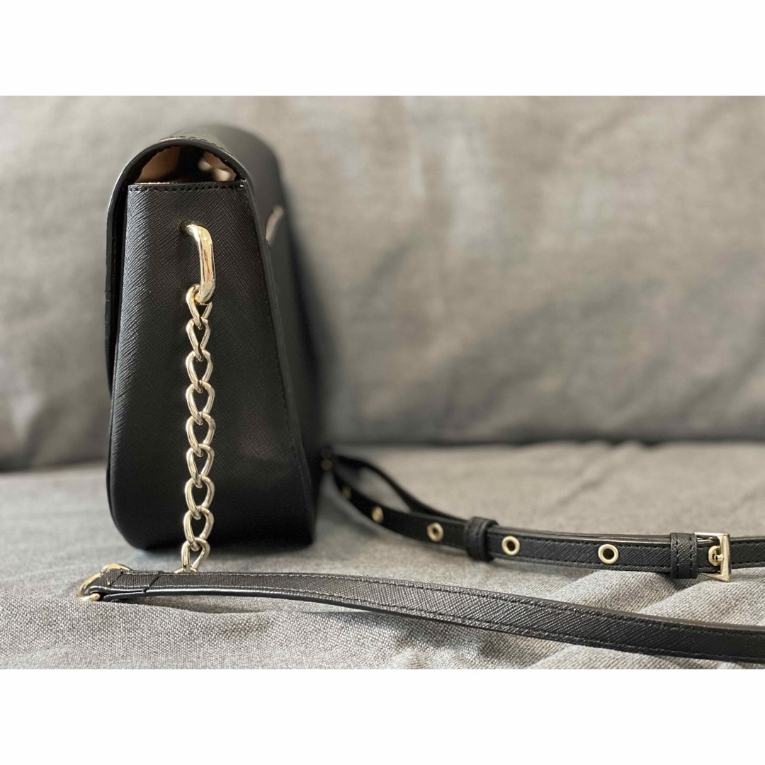 【美品】4℃ ショルダーバッグ ブラック 黒 レディースのバッグ(ショルダーバッグ)の商品写真