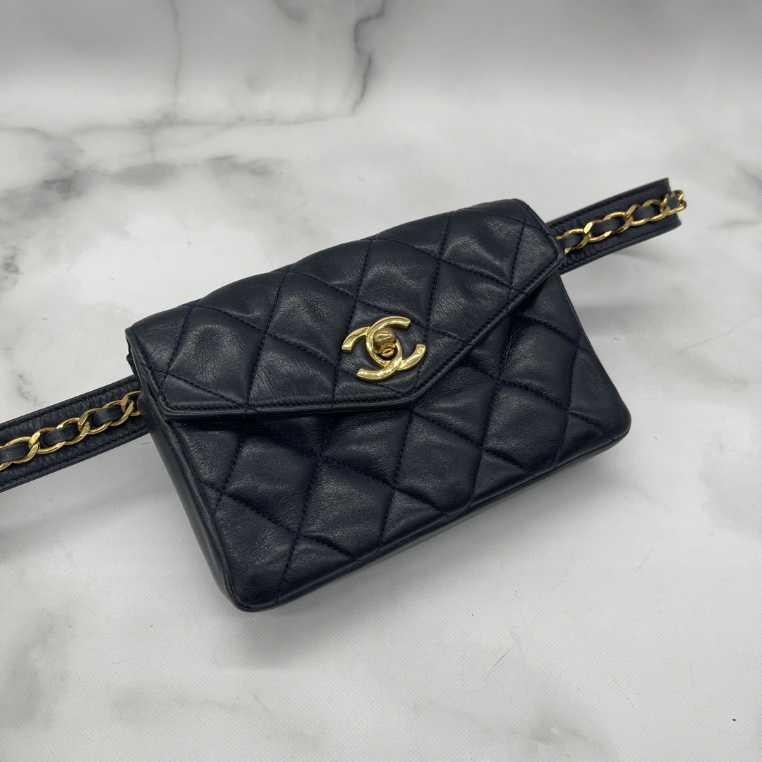 極美品 CHANEL ヴィンテージ マトラッセ ショルダー バッグ ウォレット