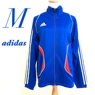 アディダス(adidas)のadidas アディダス　ジャージ　M　ブルー　スポーツウェア　上着(ジャージ)