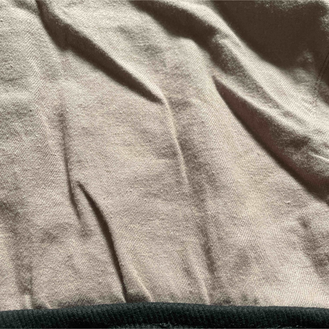 M アシメニット 重ね着 クロップド シャツ モカ レディースのトップス(シャツ/ブラウス(長袖/七分))の商品写真