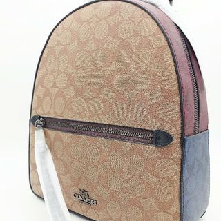 コーチ(COACH)の【新品】COACH リュック シグネチャー ブラウン/レッド/ブルー(リュック/バックパック)