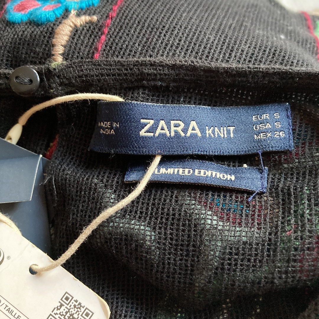 スペインにて購入☆新品タグ付き ZARA限定版 花柄刺繍&ビーズ ワンピース 9