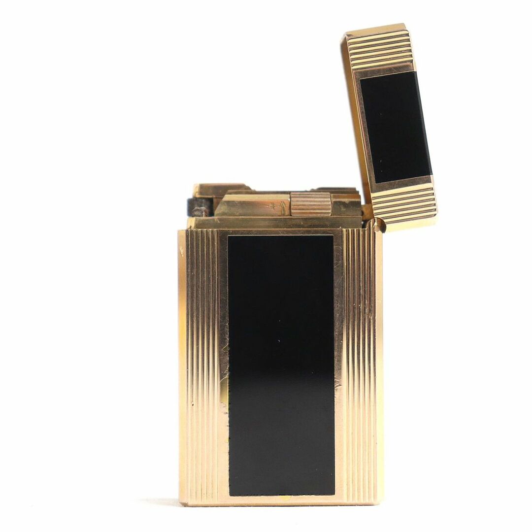 希少☆エステーデュポン ジッポライター ZIPPO ゴールドブラック 黒金