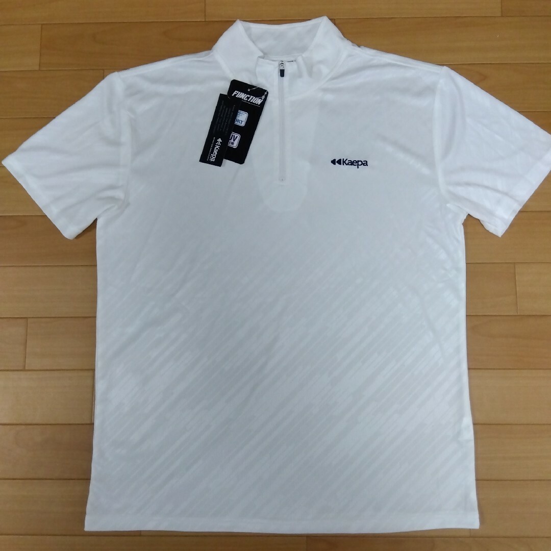 Kaepa(ケイパ)のL　②ケイパ　新品　半袖ポロシャツ　ゴルフウェア　ホワイト メンズのトップス(ポロシャツ)の商品写真