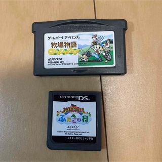 ゲームボーイアドバンス(ゲームボーイアドバンス)の【GBA】牧場物語ミネラルタウンのなかまたちと【DS】牧場物語ふたごの村(携帯用ゲームソフト)